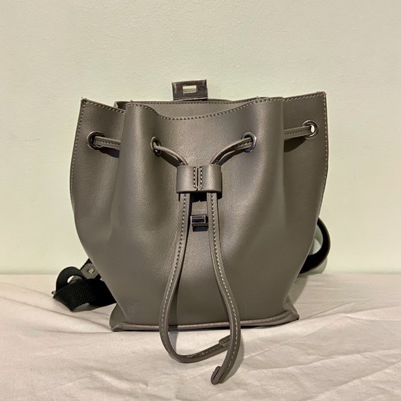 Topshop Faux Leather Clasp Backpack - Picture 2 of 8
